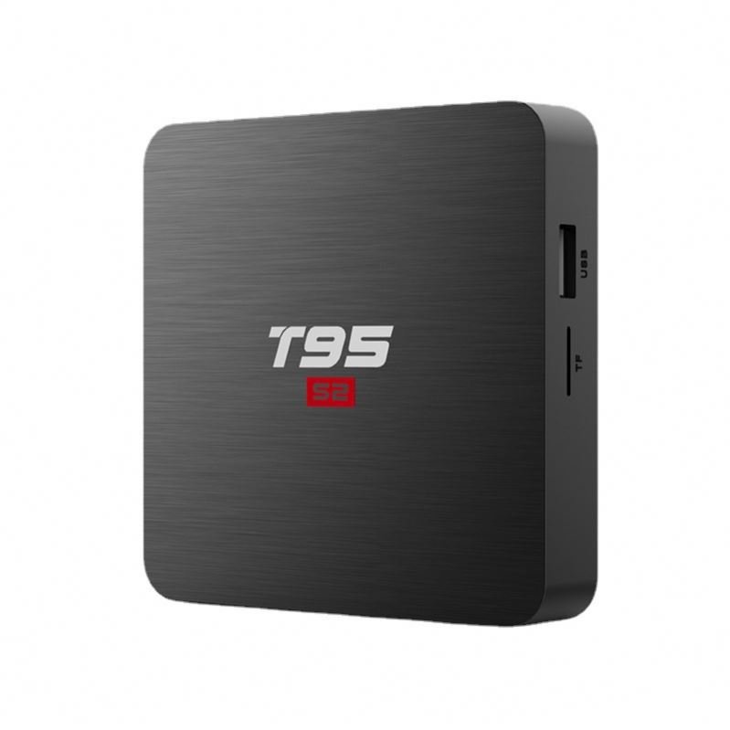 android tv box 2gb ram 16gb rom ODM T95S2 set-top box network Amlogic smart tv 4k universal tv video player.