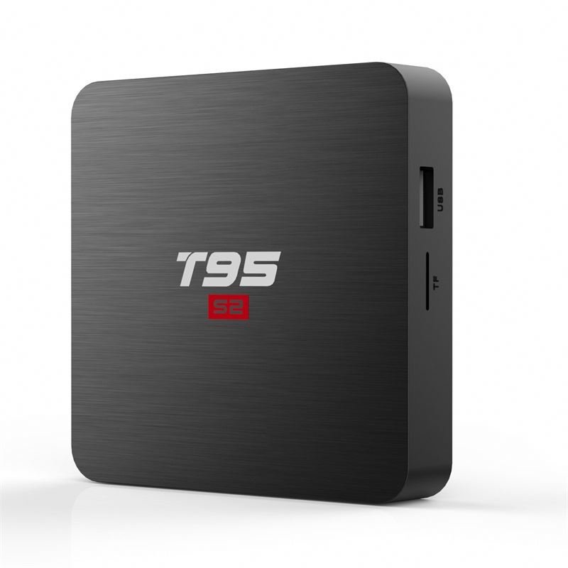 android tv box 2gb ram 16gb rom ODM T95S2 set-top box network Amlogic smart tv 4k universal tv video player.