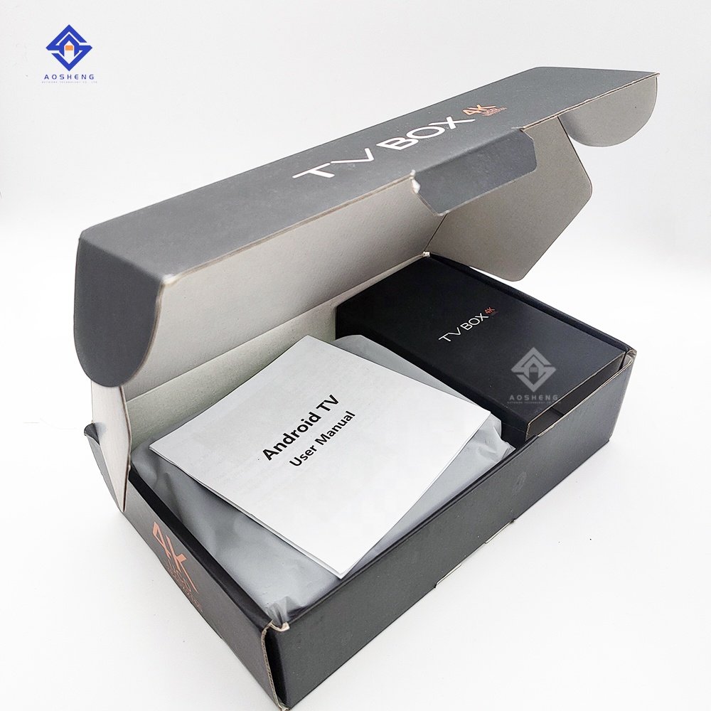 S905W HD 4K Android 9.0 Smart Set Top Box WiFi With Remote Control Instructions Ott BOX