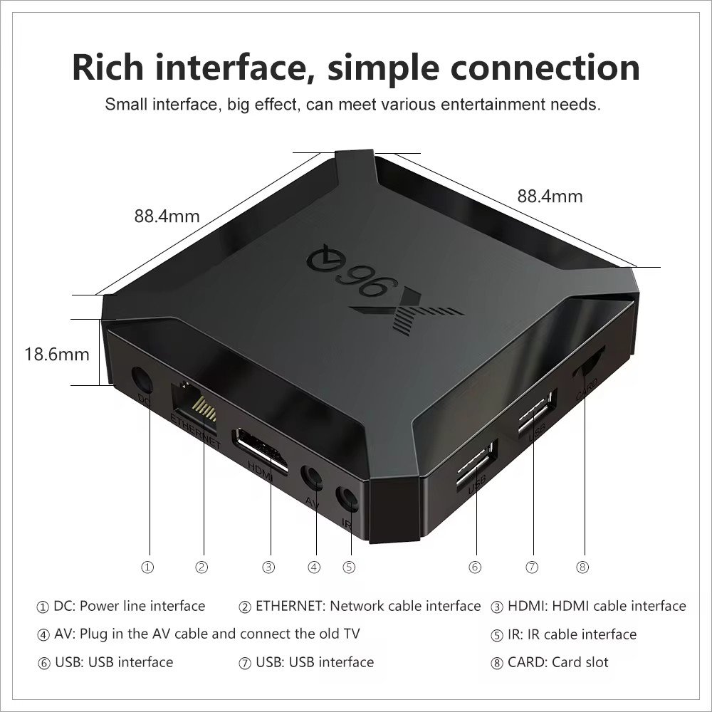 X96Q TV Box Android 10 2GB 16GB Allwinner H313 Quad Core 4K Smart TV BOX Wifi Set Top Box