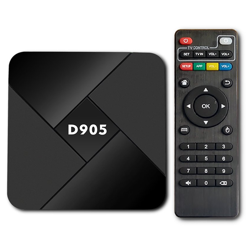 Dropshipping D905 Android TV Box Amlogic S905L Quad Core CPU Mali-450 750MHz GPU Set Top Box Factory