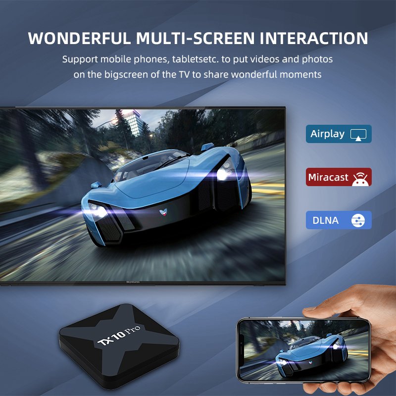 TX10 Pro 4k HD video Allwinner H616 5G wifi smart android settop digital tv box TX10 Pro 2GB 16GB set top box