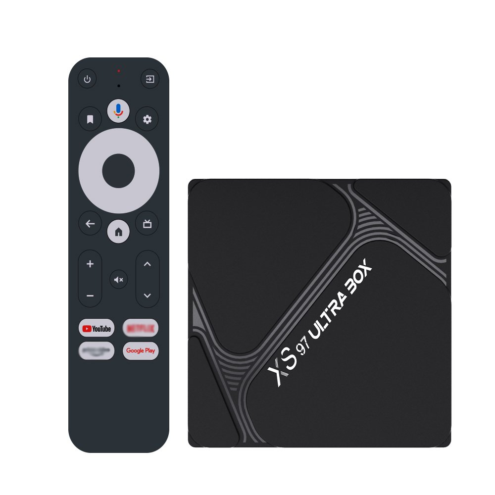 Hot Selling XS97 Ultra Box 4k H.265 iptv Android Tv YouTube Set top box stb media player factories