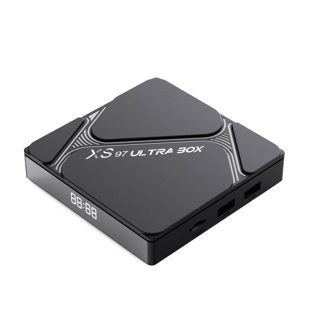 Hot Selling XS97 Ultra Box 4k H.265 iptv Android Tv YouTube Set top box stb media player factories
