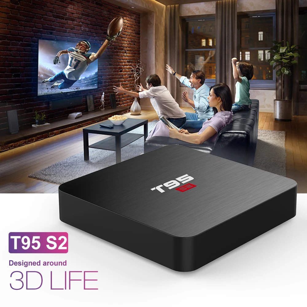 T95S2 S905W Smart TV BOX 8GB 16GB Fast Shipping New Version Hot Selling Wholesale Price Android9 Set Top Box 4K