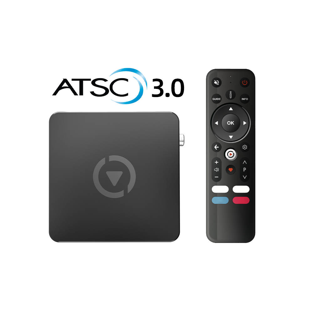 Wholesale ATSC digital converter ATSC 3.0 TV Tuner 4K HDR TV Receiver Android Box WIFI USB for USA ATSC3.0 TV Box
