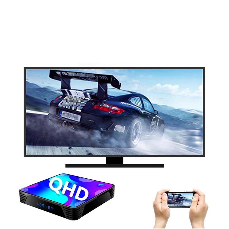 QHD Android 10 TV Box Amlogic S905D Quad Core 802.11n 2.4G/5GHz Support Test Reseller Discount Set Top Box