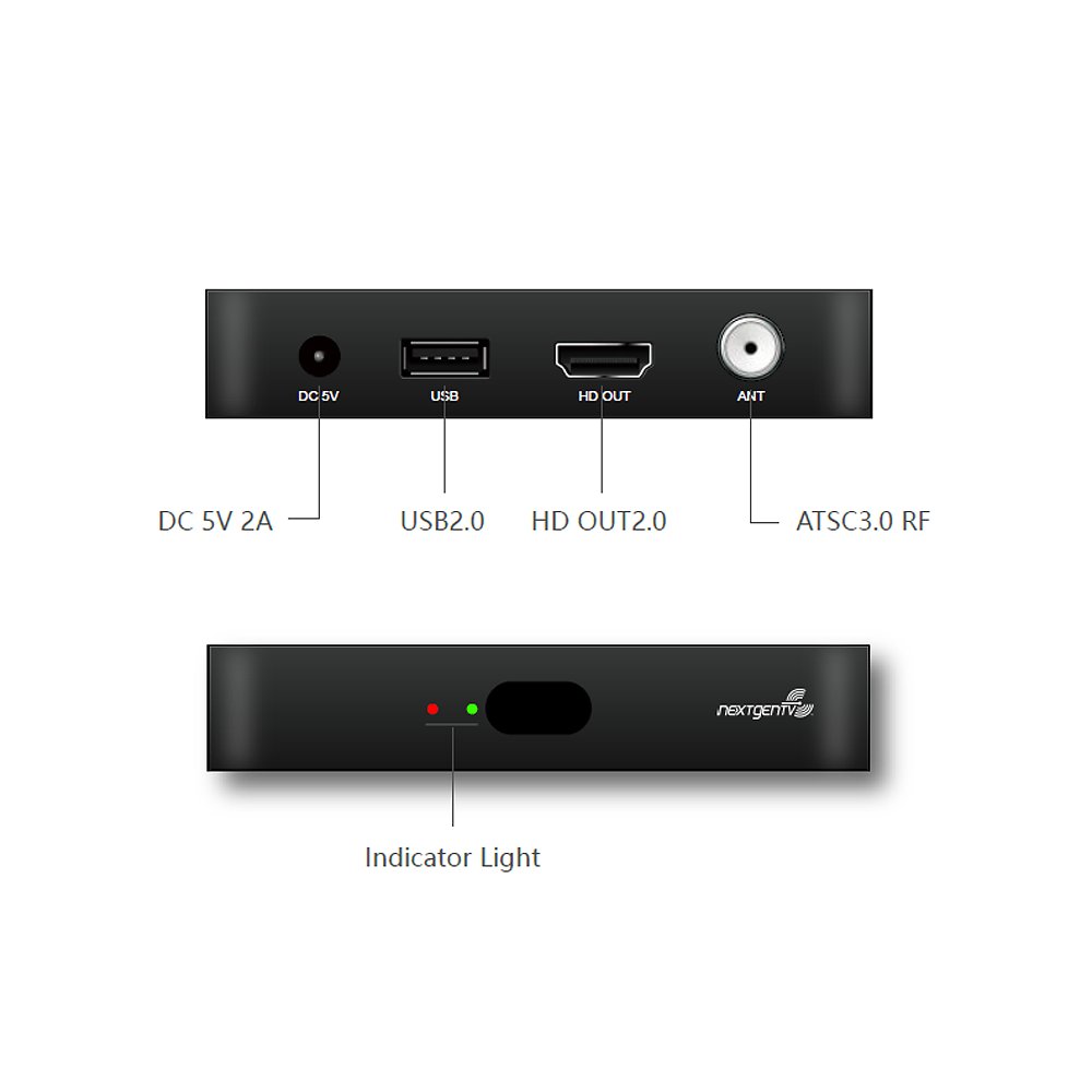 Set-top box NextGen TV 4K ATSC 3.0 Converter TV Box Broadcast Application Compliant ATSC 3.0 Stick Full UHD ATSC 3.0 TV Tuner