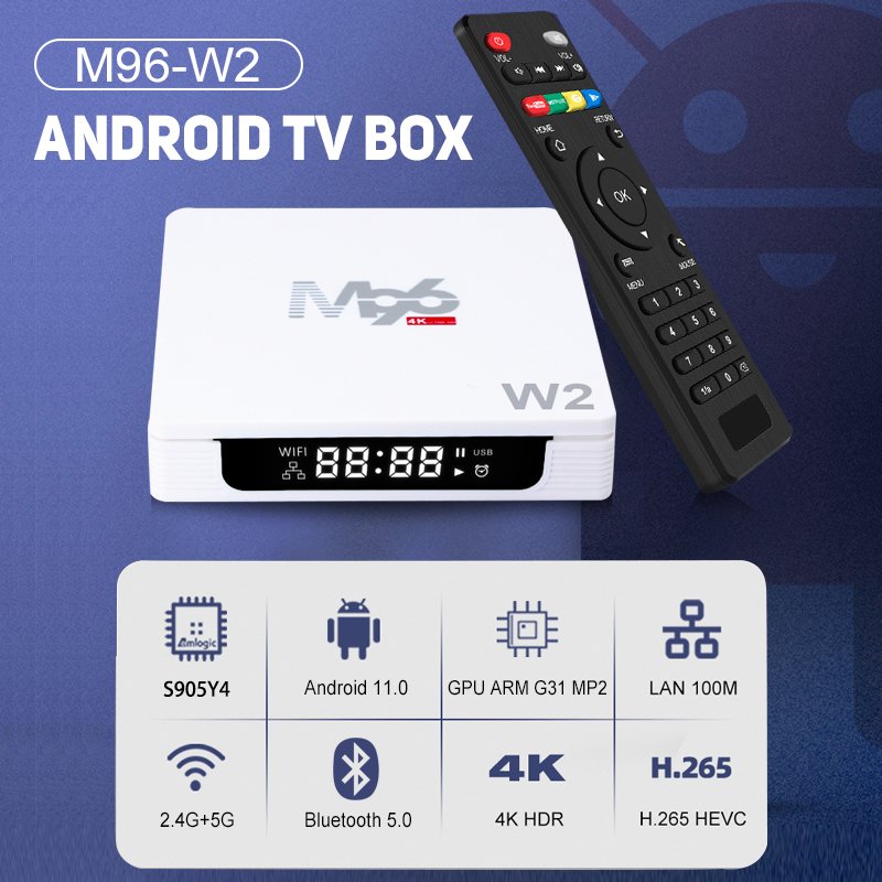 Tripsky Wholesale tv box Android 11 Set Top Box amlogic s905y4 dual wifi android tv box