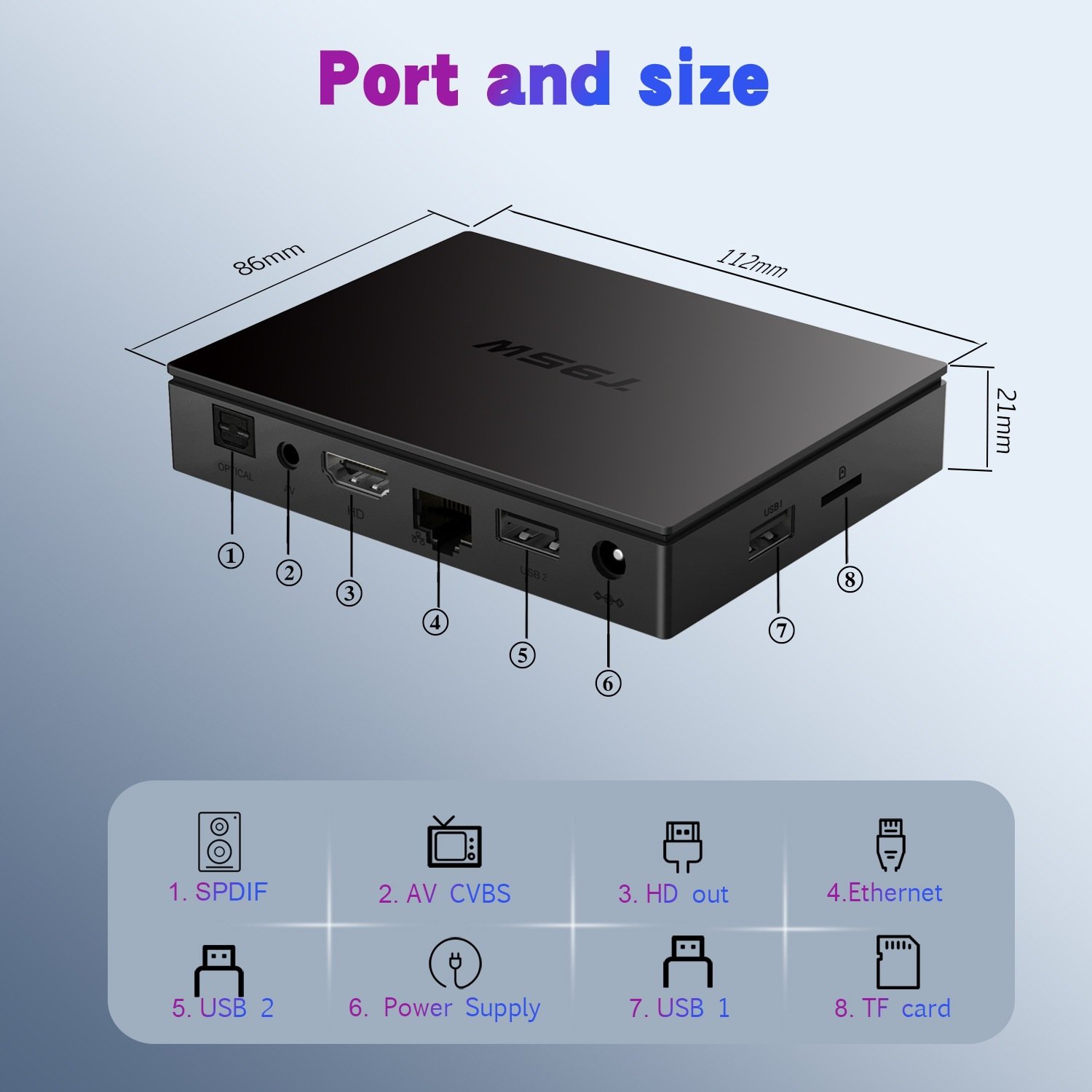 T95W 4k android tv box amlogic S905W2 4k HDR video 2.4/5G wifi set-top box 2g 16g Android 11 tv box with BT 5.0