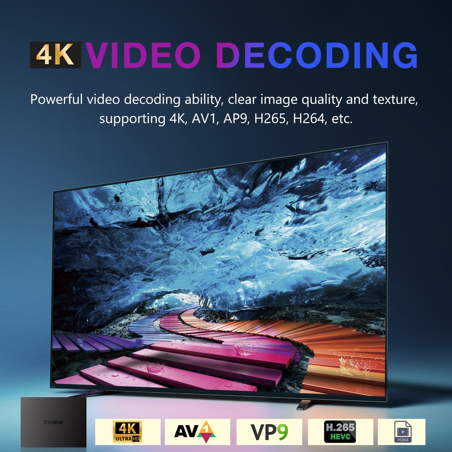 T95W 4k android tv box amlogic S905W2 4k HDR video 2.4/5G wifi set-top box 2g 16g Android 11 tv box with BT 5.0