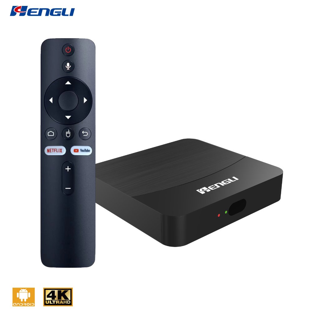 Hengli Xnxx TV Box Manufacturers 5G Dual Wifi OEM Custom Tvbox OTT Set-top Box Smart 4K Android TV Box with Android Certificado