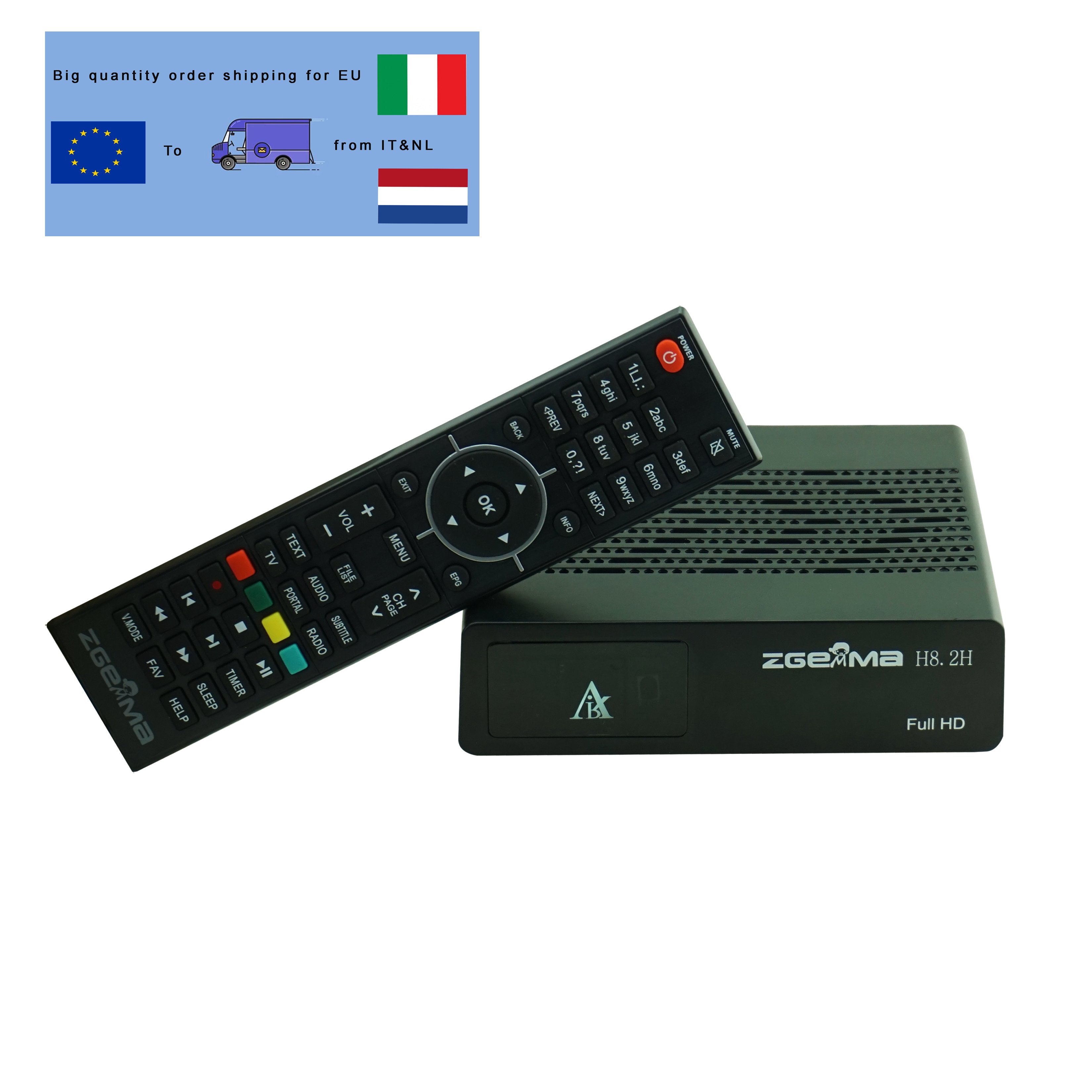 Satellite Tv Receiver ZGEMMA H8.2H DVB-S2X+T2/C Equipped with Enigma2 Linux Operating System Set Top Box