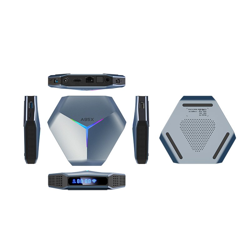 Newest Smart Android TV Box 6GB 12GB Android 10 Live List 2.4G 5G Wifi 8K IPTV Set Top Box A95XF4 Media Player