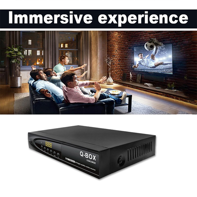 DVB T2 S2 Combo Qbox 4k HD satellite receiver tv box tv antenna hdtv cccam dvb-s2 dvb-t2 dvb t2 s2 decoder combo set top box OEM