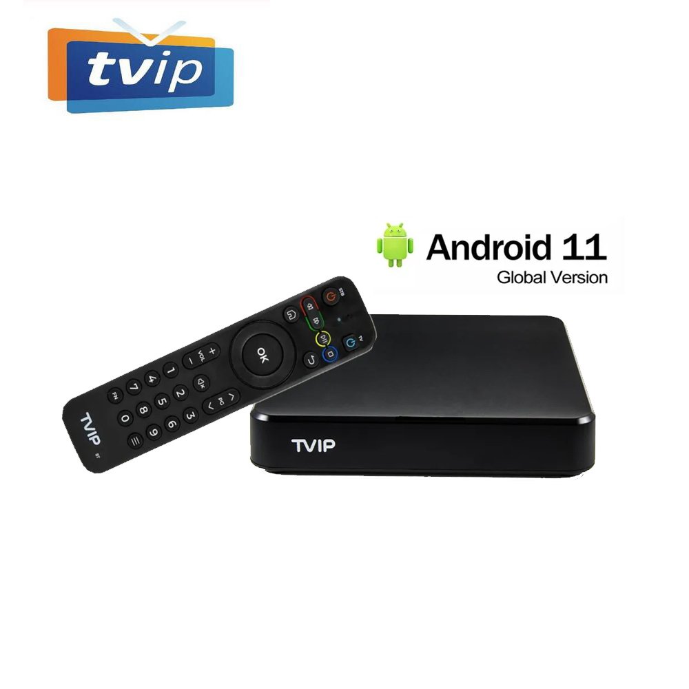 TVIP 706 TV Box with 4K Strong iptv Android 11.0 Amlogic S905W2 2GB 8GB 2.4/5G WIFI H2.65 Smart BT Set Top Box Media Player