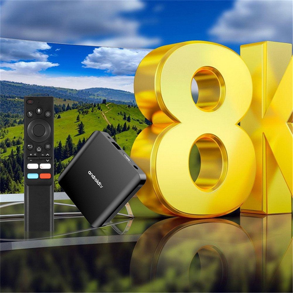 Android 14 TV98 ATV Plus 8K TV Box Allwinner H313 2GB 16GB 5G Dual Wifi6 Support BT5.0 Voice Media Player Set Top Box