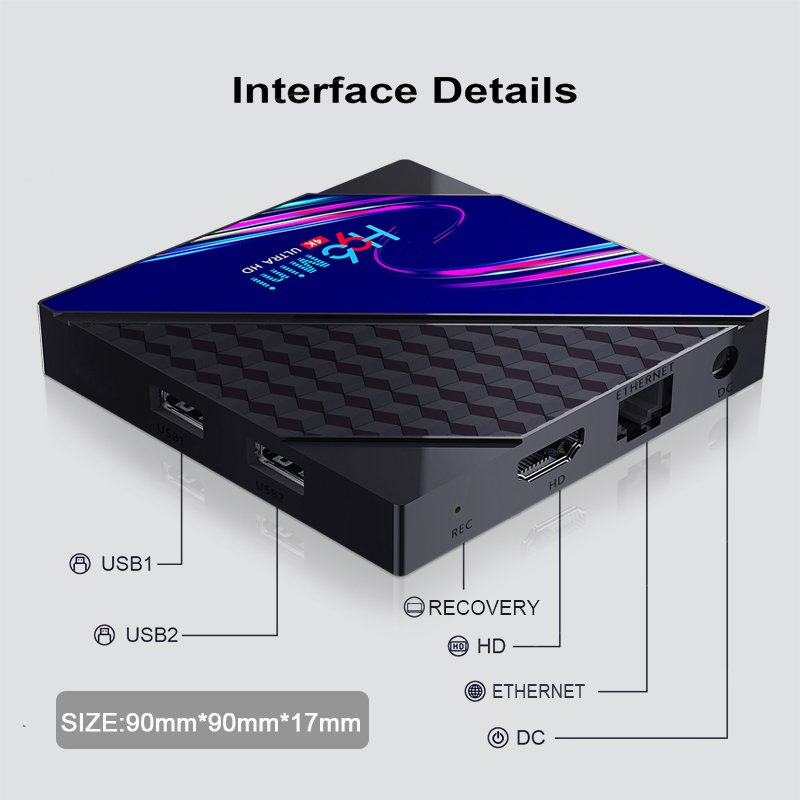 Newest H96 MINI V8 Android 10 TV Box RK3228A Quad Core 2GB 16BG DDR3 2.4G WIFI 4K HD Set Top Box