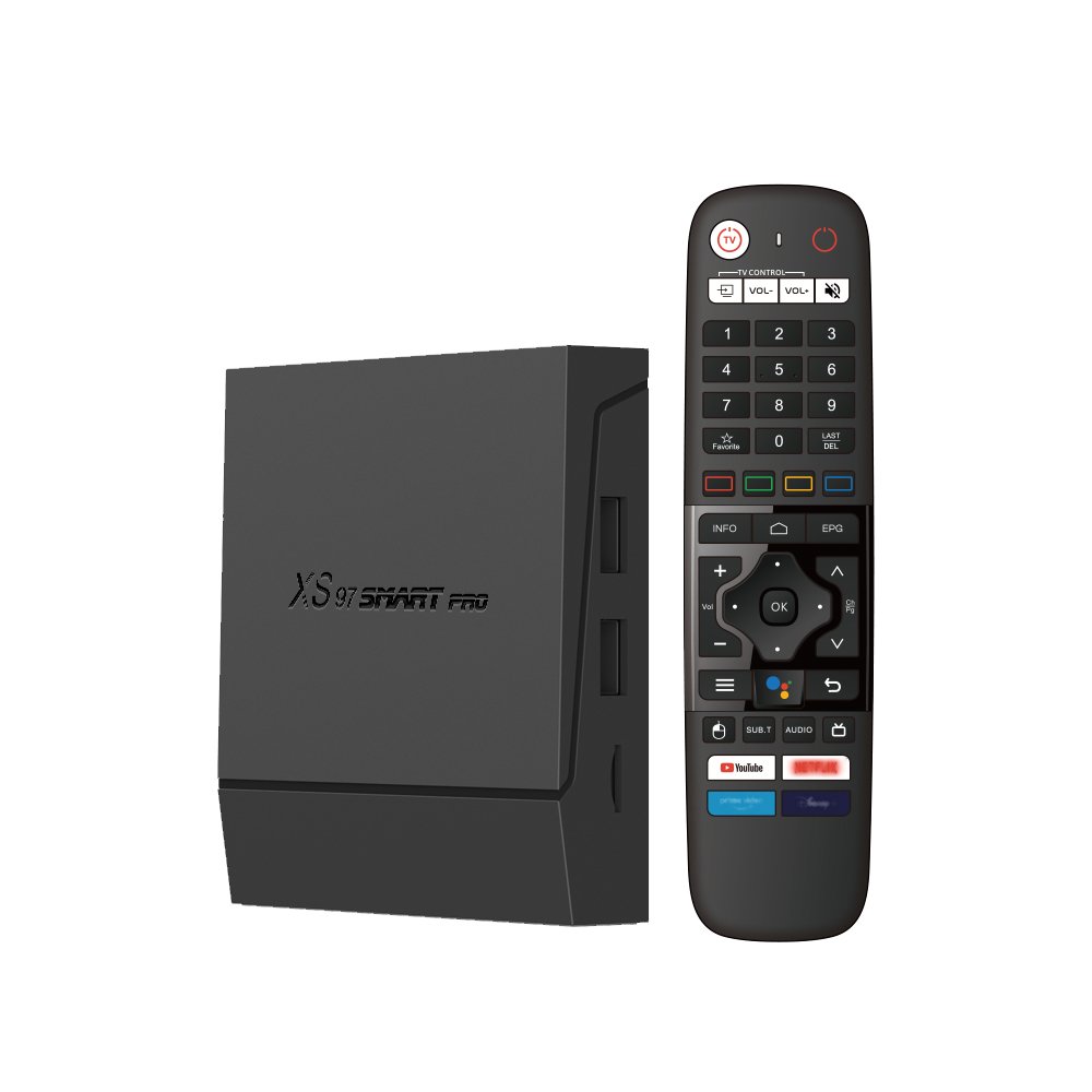 Best Selling XS97 Smart Pro 8K ultra hd DDR3 4GB 32GB set top box S905X4 BT 5.0 5G Dual Wifi AV1 iptv android Tv Box