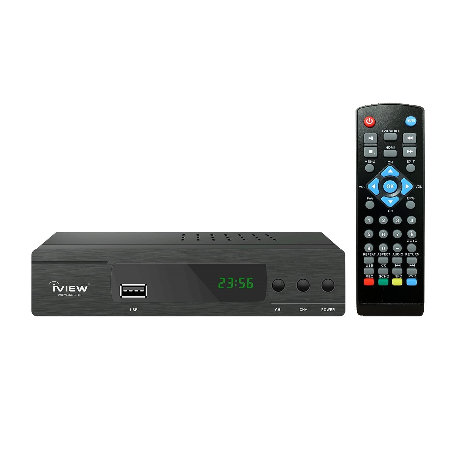 Compatible Replacement Remote Control for 3300STB ATSC Converter Box Set-Top Box with ABS Material Rolling Fixed Learning Code