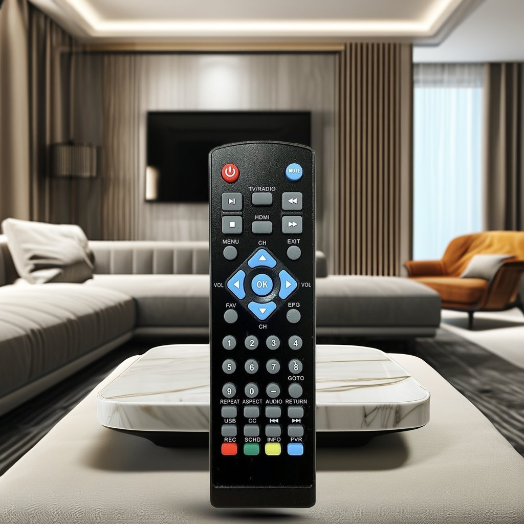 Compatible Replacement Remote Control for 3300STB ATSC Converter Box Set-Top Box with ABS Material Rolling Fixed Learning Code