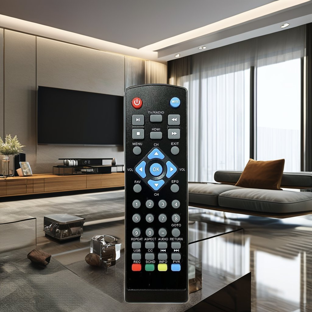 Compatible Replacement Remote Control for 3300STB ATSC Converter Box Set-Top Box with ABS Material Rolling Fixed Learning Code
