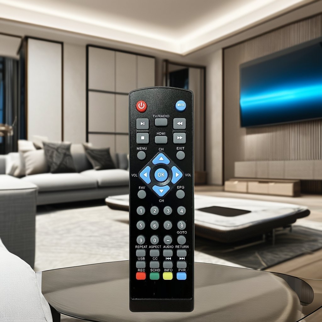 Compatible Replacement Remote Control for 3300STB ATSC Converter Box Set-Top Box with ABS Material Rolling Fixed Learning Code