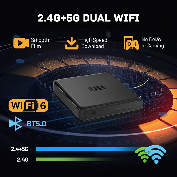 Kleincool G1 Smart TV Box 4k Google Certified android tv box S905x4 voice control 4GB 32GB Android 11 smart tv stick Set-top box