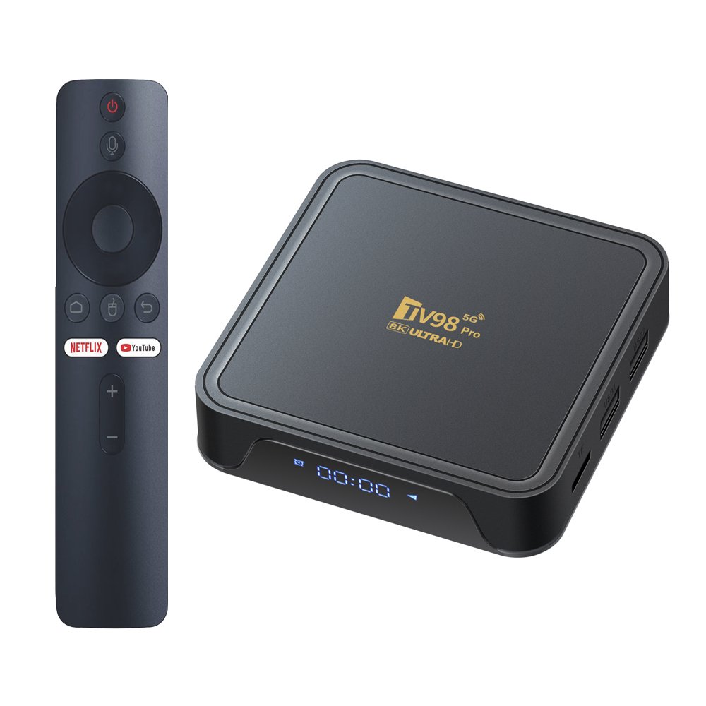 New Arrival ATV TV98 PRO Allwinner H313 Set Top Box With Dual WiFi BT5.2 voice remote control Android14 Set top box