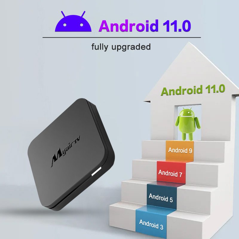 2023 Tv Box ATV UI 2GB 16GB Dual WIFI with voice remote control Android 10.0 set-top box Allwinner H313 Smart Tv Box Android