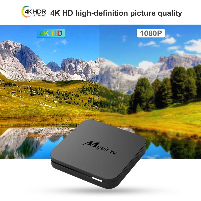 2023 Tv Box ATV UI 2GB 16GB Dual WIFI with voice remote control Android 10.0 set-top box Allwinner H313 Smart Tv Box Android