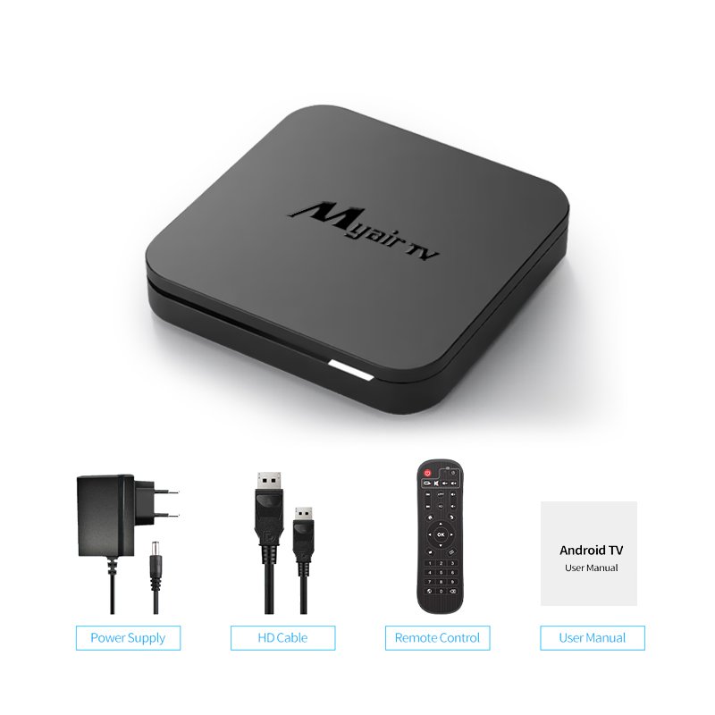 2023 Tv Box ATV UI 2GB 16GB Dual WIFI with voice remote control Android 10.0 set-top box Allwinner H313 Smart Tv Box Android