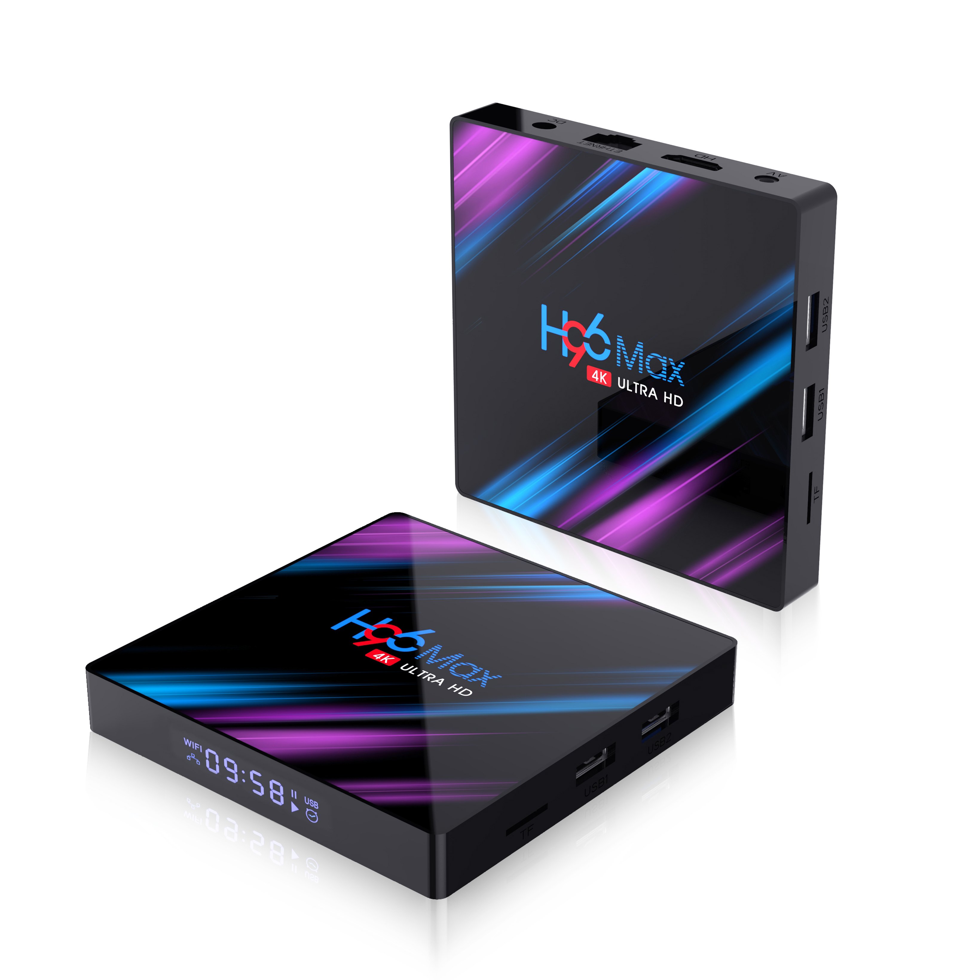 H96 MAX factory price 2+16G android 10.0 RK3318 chip dual wifi OEM tv box set-top box cheap price