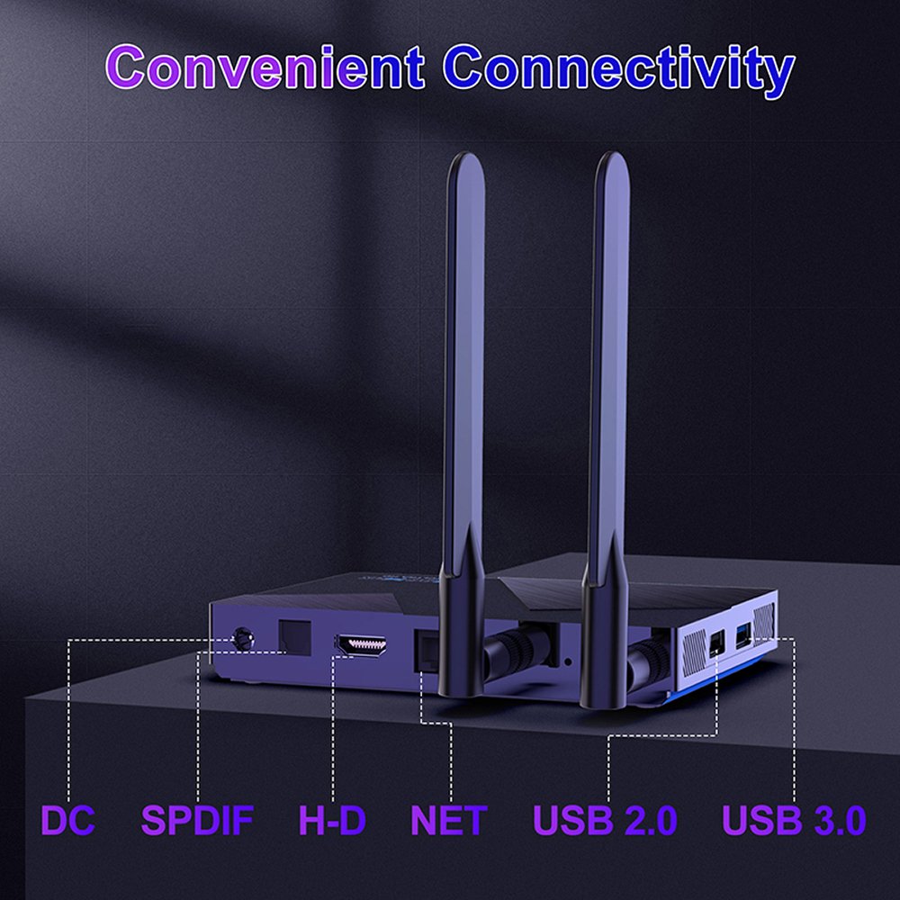 H96 MAX V58 Android 12.0retro88 Android Tv Box Media Player Smart Set Top Box Two Antenna WIFI6 DDR4 3D Dual Quad Core 1000M 8K