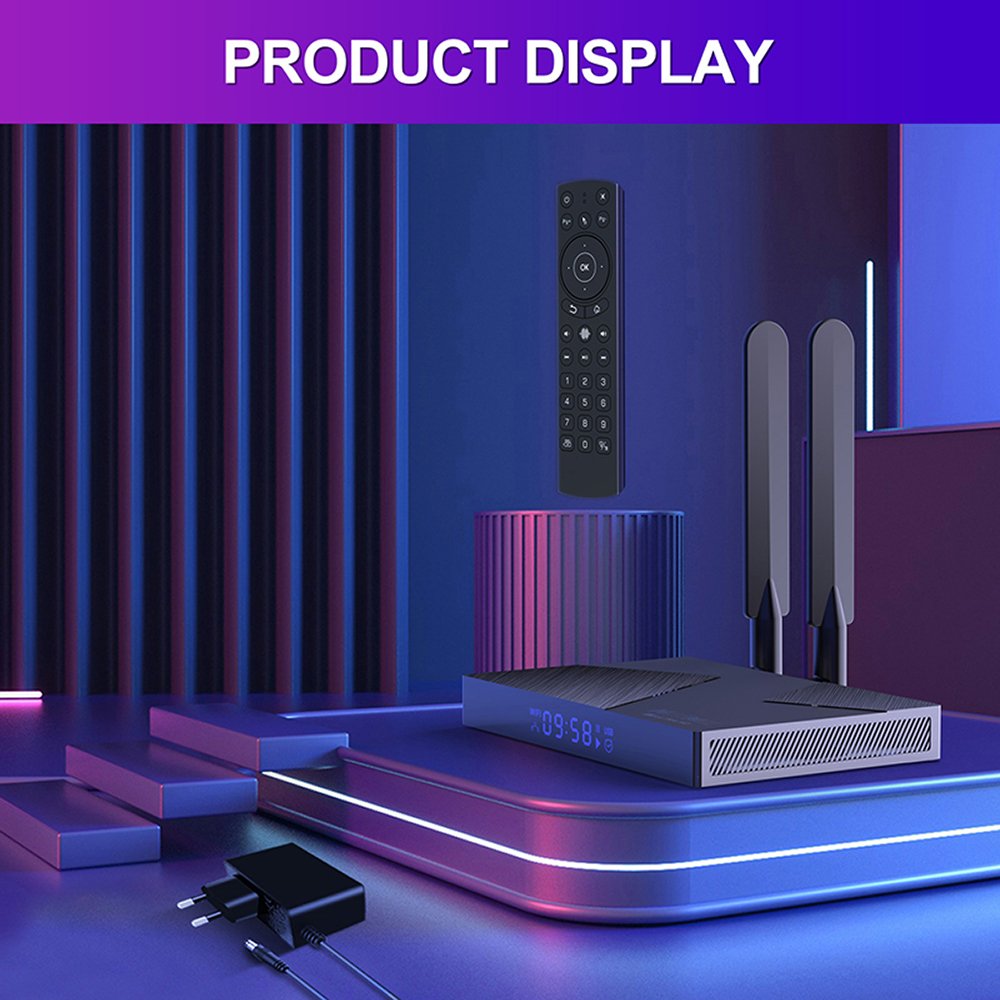 H96 MAX V58 Android 12.0retro88 Android Tv Box Media Player Smart Set Top Box Two Antenna WIFI6 DDR4 3D Dual Quad Core 1000M 8K