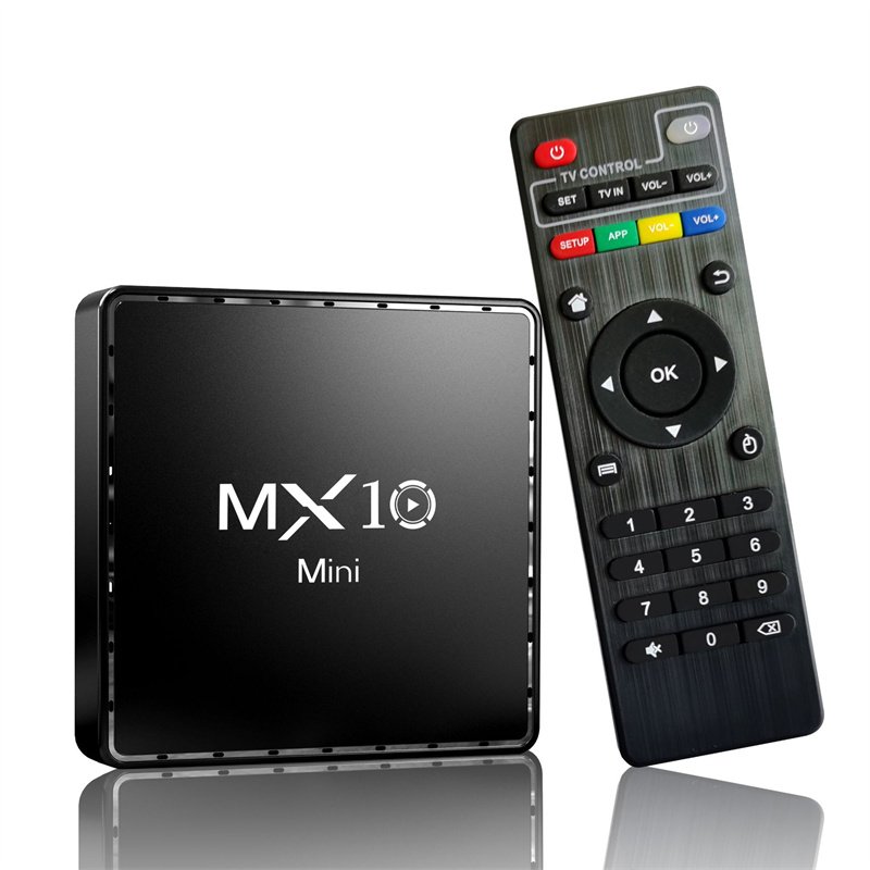Factory Newest MX10 Mini H313 1gb 8gb 4k 2.4G WiFi OS10.0 Smart Streaming TV Box Free to air Set Top Box