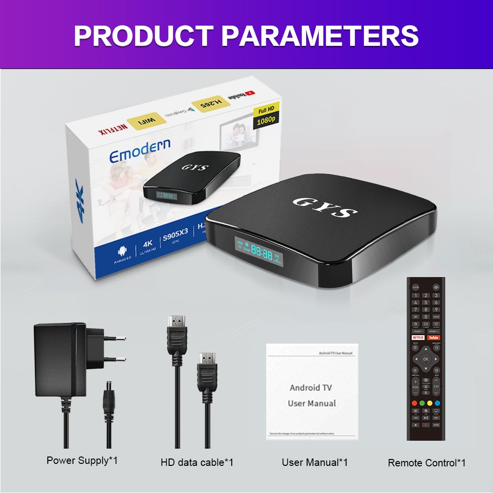 2024 Hot sale myairtv Android 11 Tv Box with bt5.4K tv box s905X3/w2 smart tv media player android box