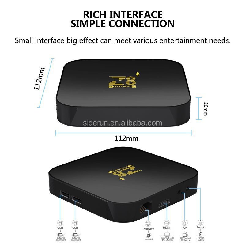 Z8 TV Stick 4K Android 11.0 OS 1GB+8G Android TV Stick 2.4G 5G WiFi BT 4.0 Support Dolby Audio Streaming Stick Set-Top Box