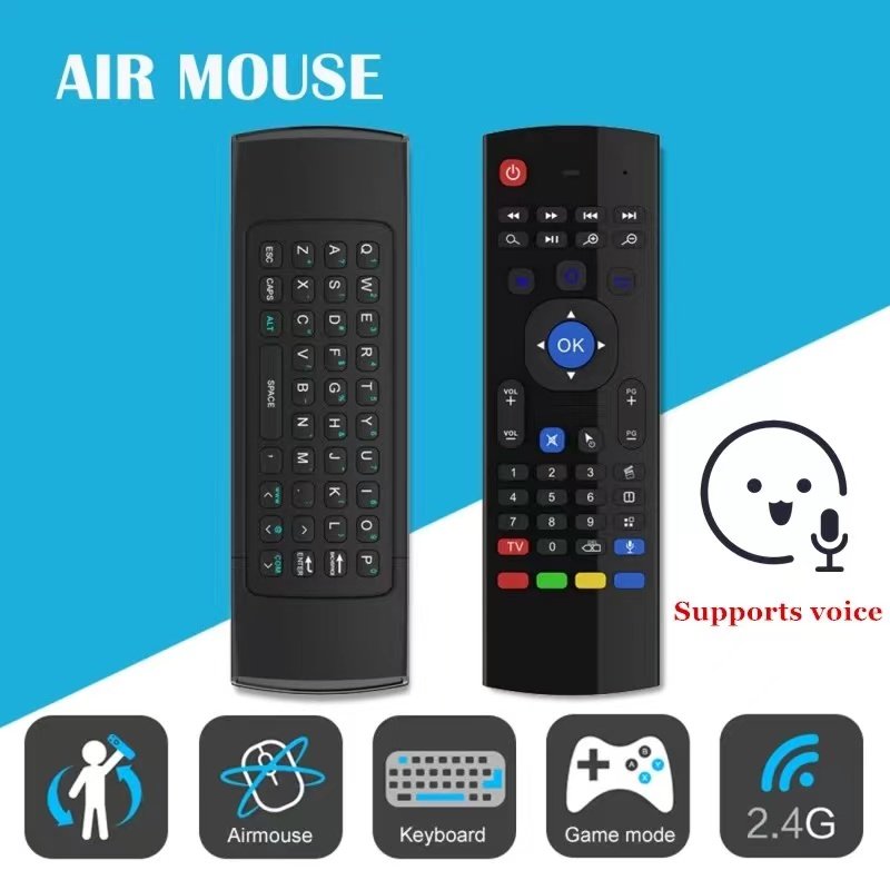 MX3 Air Mouse Keyboard 2.4G Voice Smart Wireless Fly Mouse Control Mouse Keyboard Android TV Set Top Box TV Box Remote Control