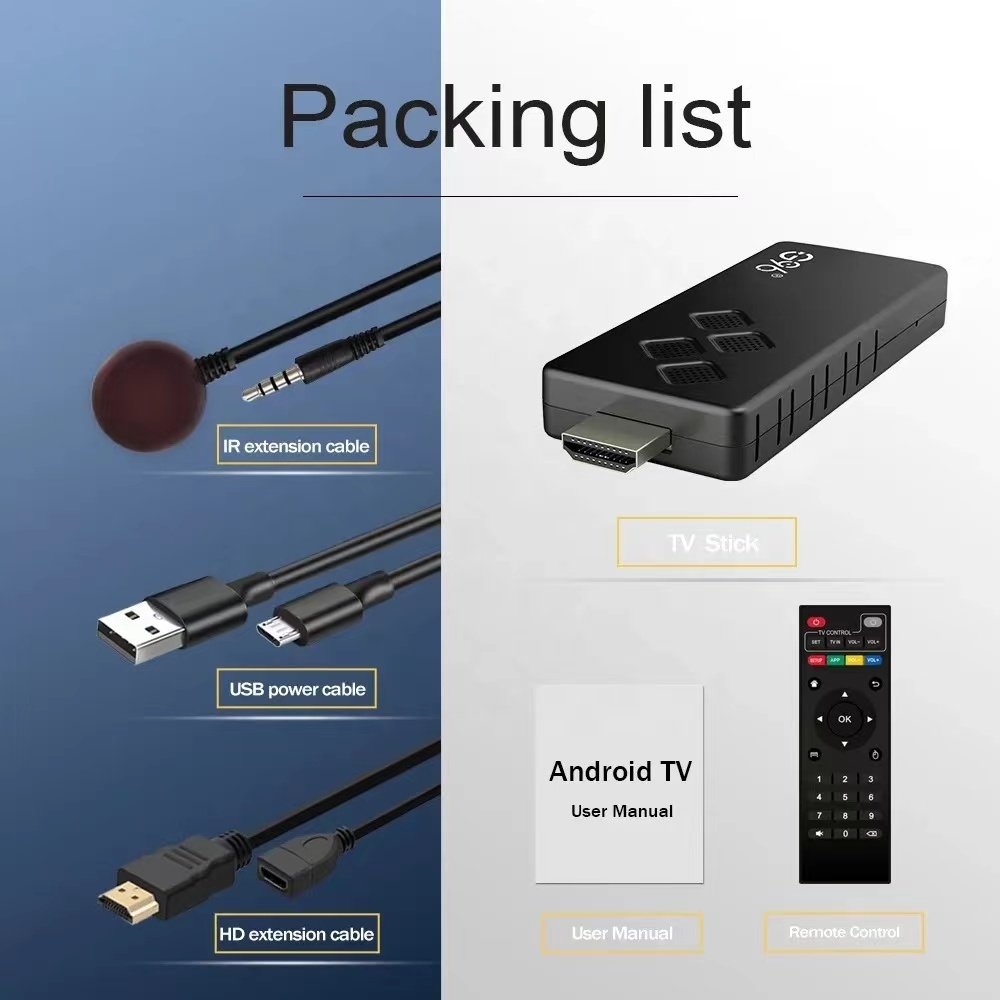 2024 For G96 TV Stick 4K iATV 2+8GB 2+16GB H313 Android 13 Smart TV Box 2.4G&5G WIFI BT Quad-core Set-top Box Multimedia Player