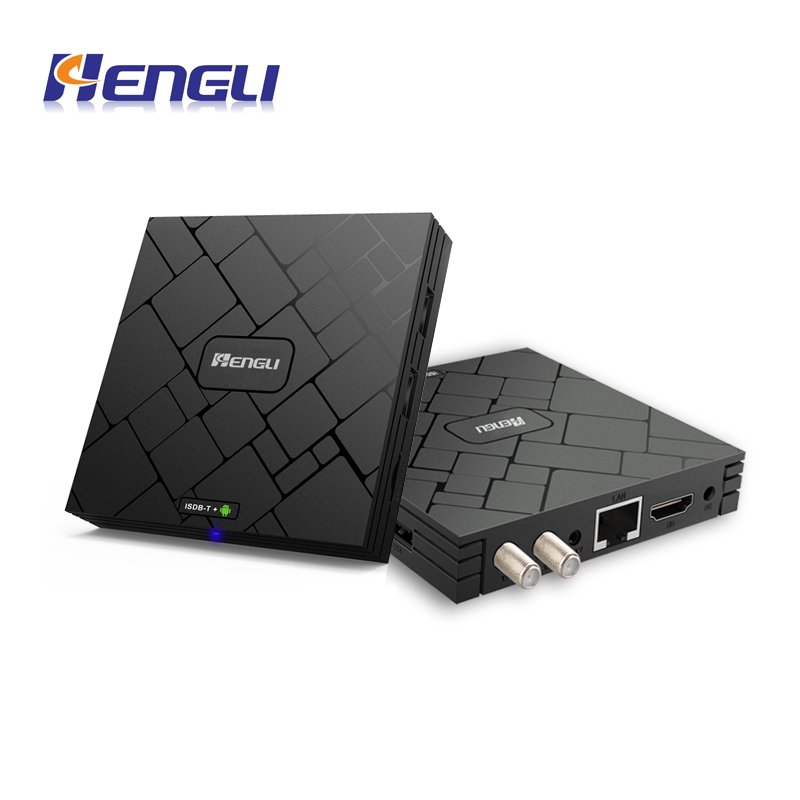 2022 HENGLI OTT BOX Newest Amlogic android 9.0 Marshmallow full hd 4k ANDROID TV BOX+DVB S2/T2/ISDB-T/ATSC