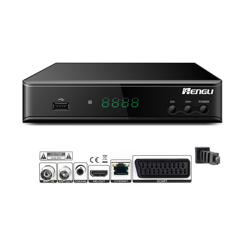 China Factory FTA Channels H.265 T2 Decoder HEVC Digital DVB-T2 receiver set top box