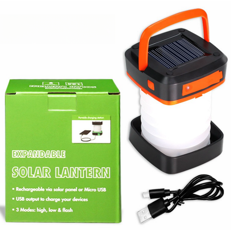 Outdoor Ceiling lamp ABS Body Solar Rechargeable Power Bank Hanging Hook Emergency Lighting Tent Led Lanterns Camping Light Lamp