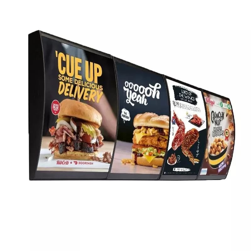 OEM ODM custom suspension stand anodized aluminum light menu LED TV light box
