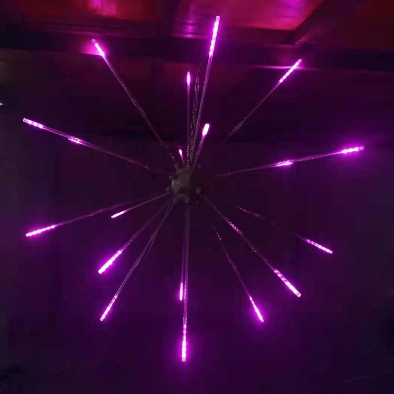 Diameter 1.2M LED Firework RGB Meteor Shower Rain Light Snow Falling Raindrop Dynamic effect for Wedding Party Holiday Christmas