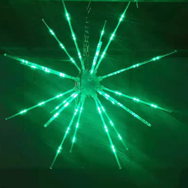 Diameter 1.2M LED Firework RGB Meteor Shower Rain Light Snow Falling Raindrop Dynamic effect for Wedding Party Holiday Christmas