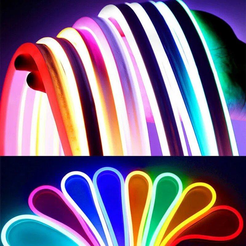 Flexible LED Strip 12V Waterproof Sign Neon Silicone Tube Decking Kitchen Lights Custom