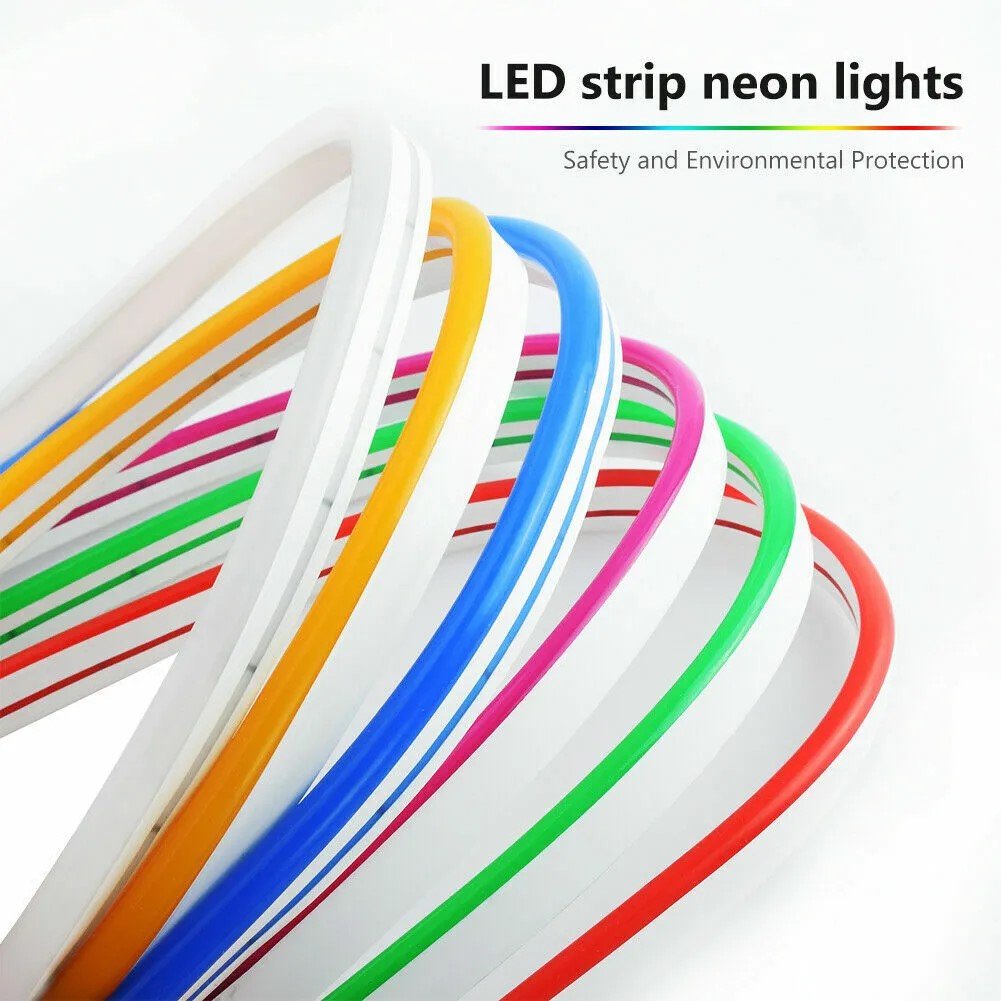 Flexible LED Strip 12V Waterproof Sign Neon Silicone Tube Decking Kitchen Lights Custom