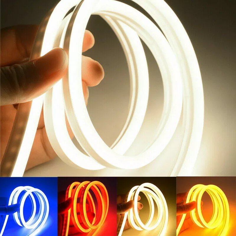 Flexible LED Strip 12V Waterproof Sign Neon Silicone Tube Decking Kitchen Lights Custom