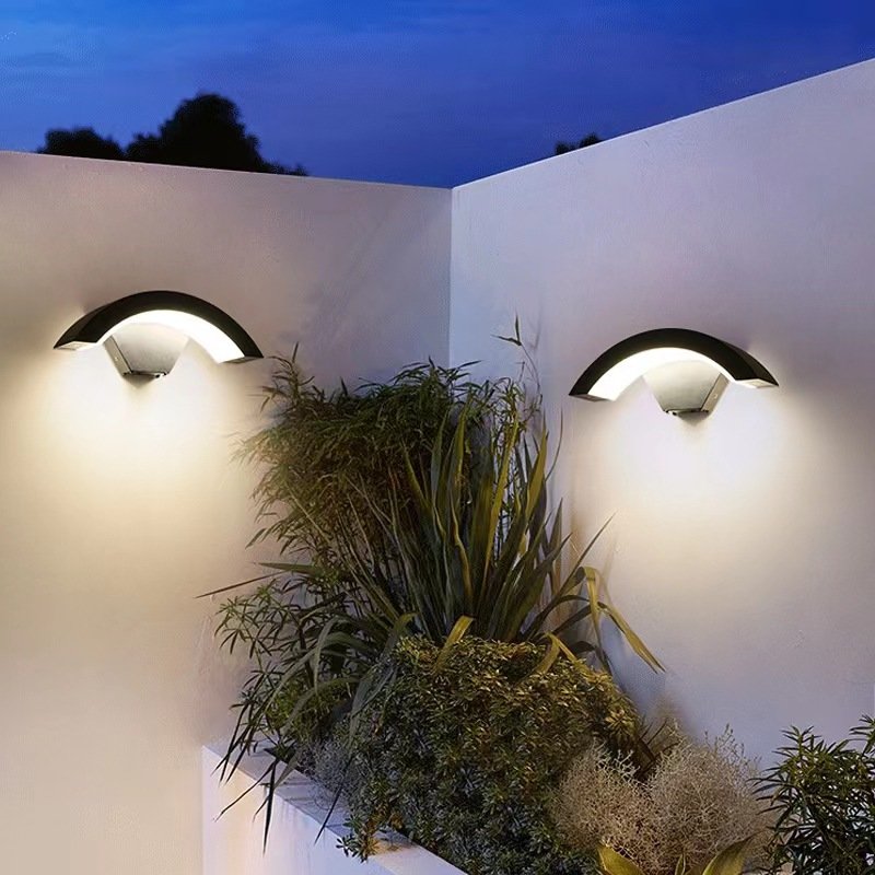 LED human body sensing outdoor rainproof wall lamp, villa courtyard, outdoor corridor entrance, exterior wall lamp